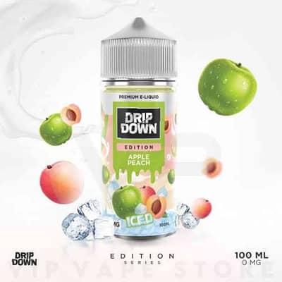Drip Down Apple Peach Iced 3mg 100ml E-Liquid with Original Box
