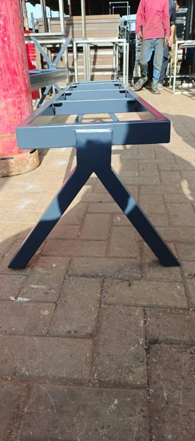 Y-Leg Bench Frame & Office Table Frame Fabrication - Karachi