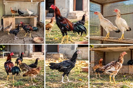 Healthy Aseel / Desi Birds for Sale