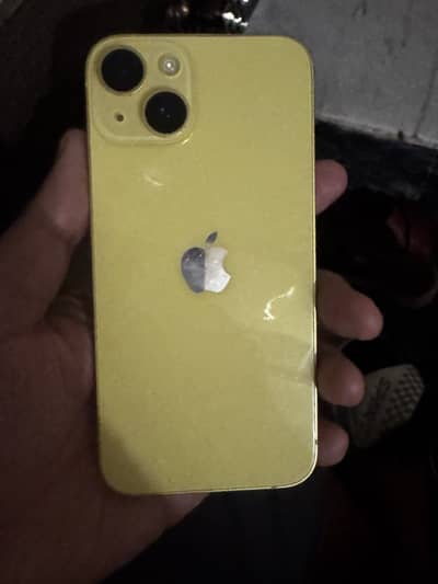 Apple iPhone 14 yellow Pale colour