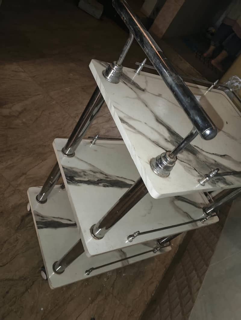 3 step tea trolley 3