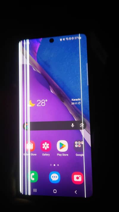 Sumsung note 20 all oky just lines