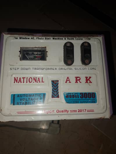National ARK 3000 medel 3000W Step down transformer 220V to 110V