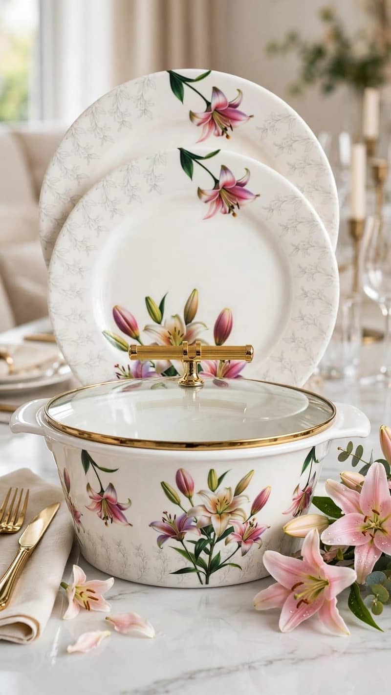 Phatar marbal dinner set 4