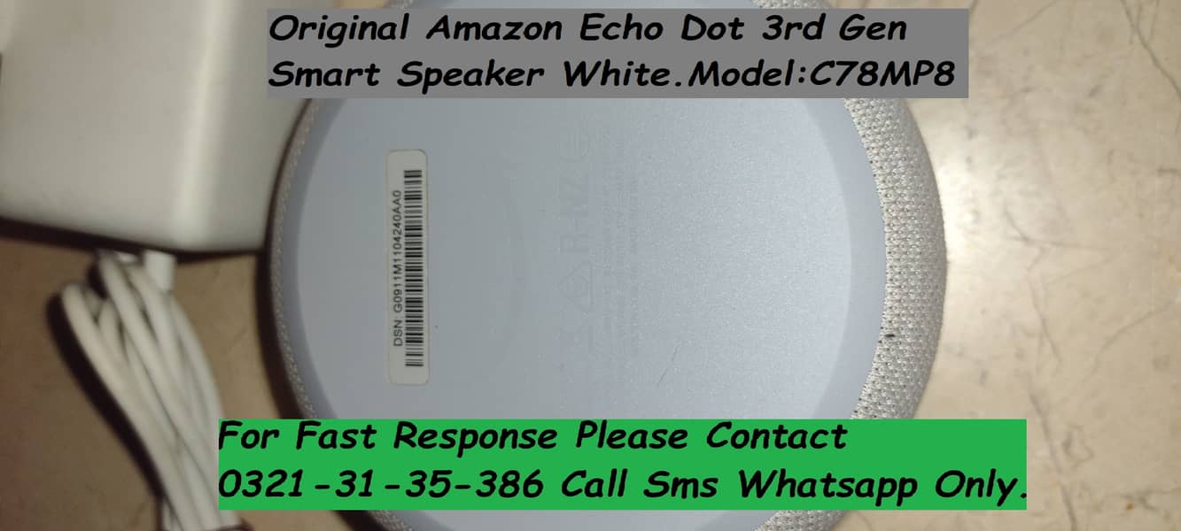 original amazon echo dot 3rd gen smart speaker 4