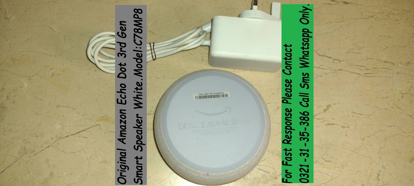 original amazon echo dot 3rd gen smart speaker 9