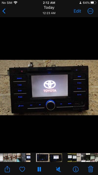 Clarion original TOYOTA Audio player MADE IN MALAYSIA