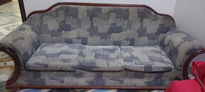 wooden sofa