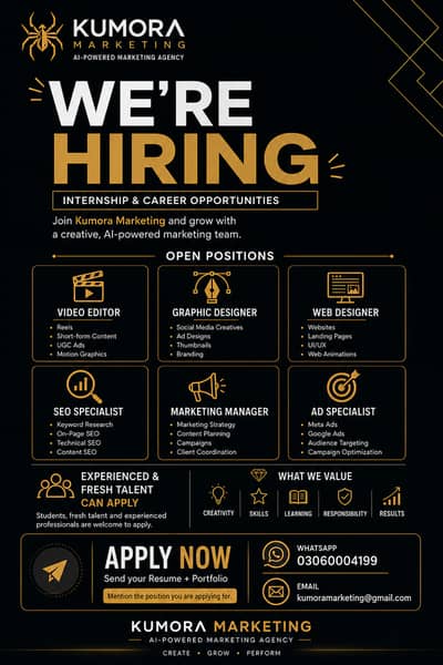 KUMORA MARKETING — REMOTE INTERNSHIP & PROJECT-BASED OPPORTUNITIES