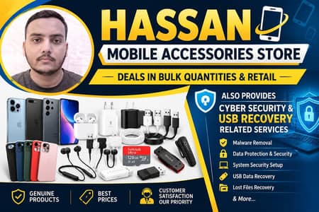Hassan Mobile Accessories & USB RECOVERY services
