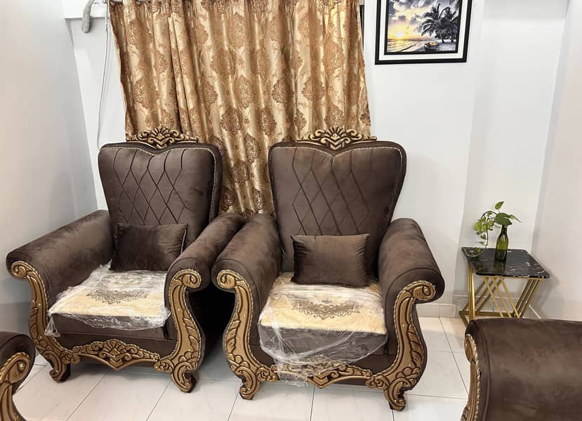 Sofa Set 7 Seater With Tables 2