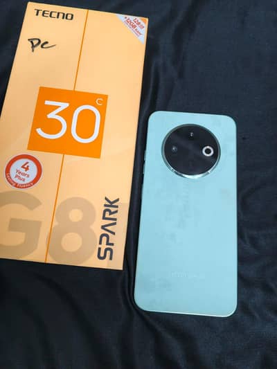 Tecno SPARK 30C in warranty with box and accessories