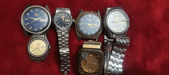 Seiko 5 watch used mein or women watch automatic transmission used