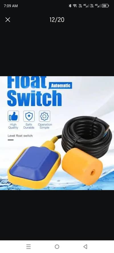 Water Tank Float Switch Fluid outdoor Level Controller sports Wate