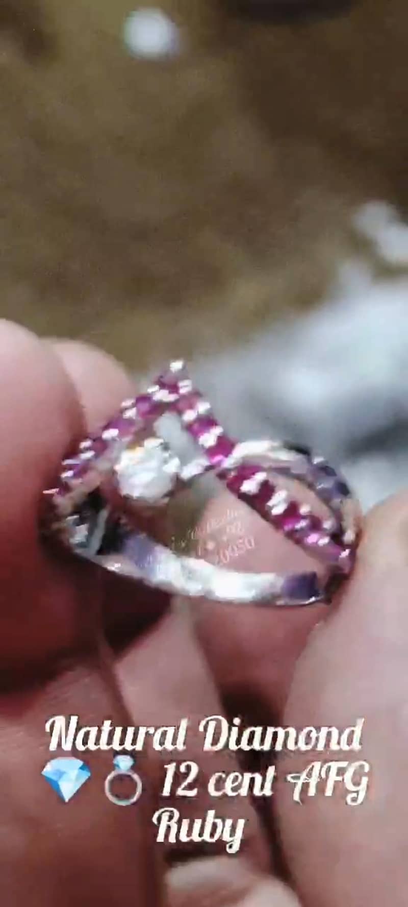 Burma Ruby Necklace Silver 9