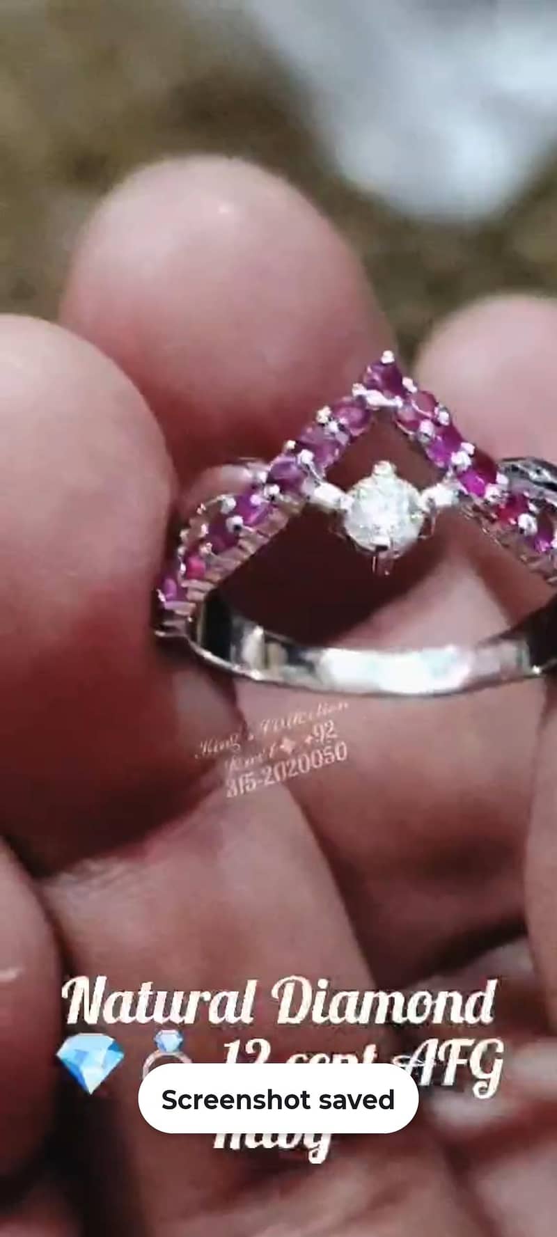 Burma Ruby Necklace Silver 10
