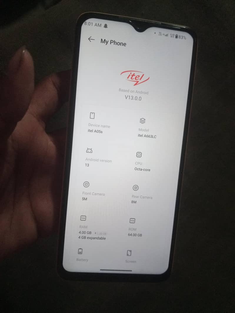 Itel A05s 3