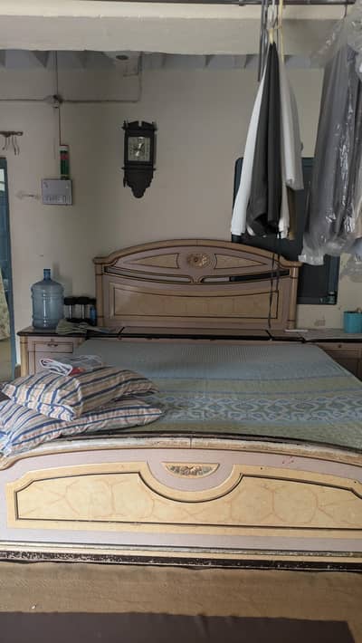 Wooden Bed with unique design strong bed