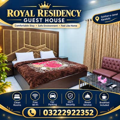Guest House in Karachi Gulshen e jamal Rashid minhas road Karachi