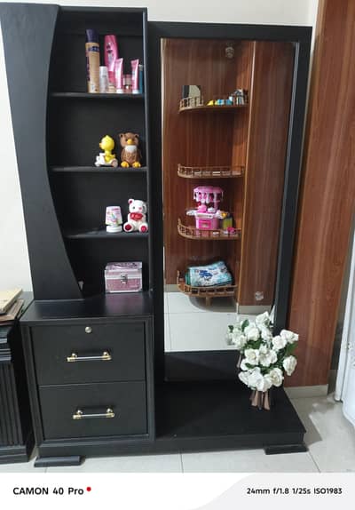 Pure Wooden Matte Dressing Table