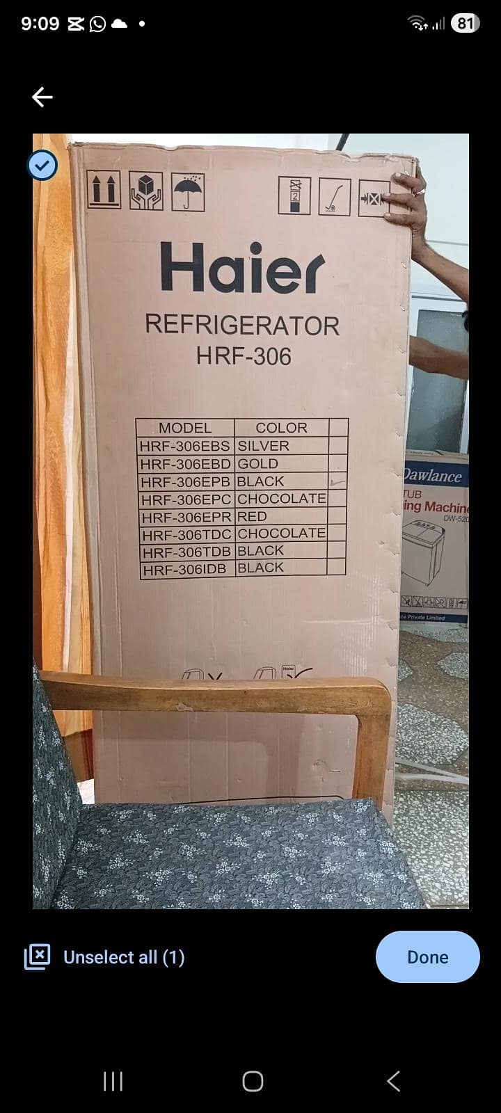 Haier fridge 1