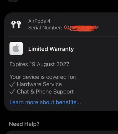 Apple original apple AirPods 4 with ANC in warranty like brand new