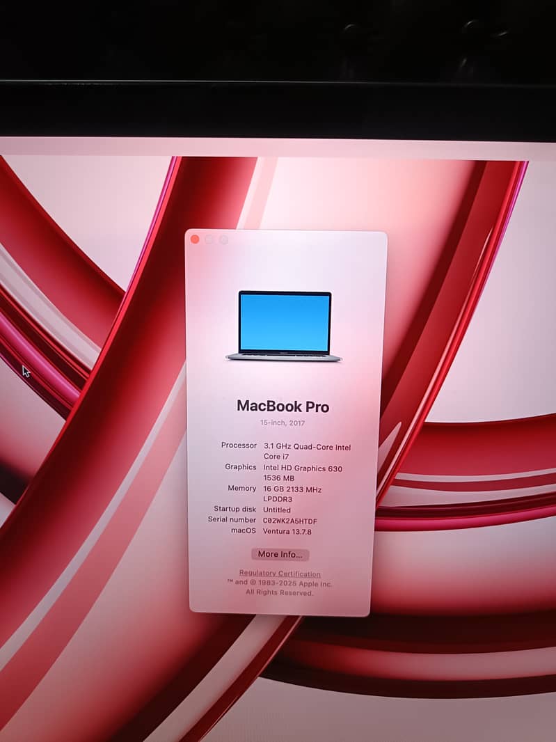Macbook pro 2017 4