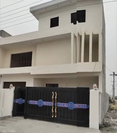 10 marla grey structure corner house