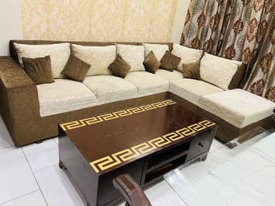 L shaped 6 seater sofa