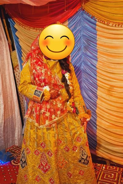Mehndi bridal dress