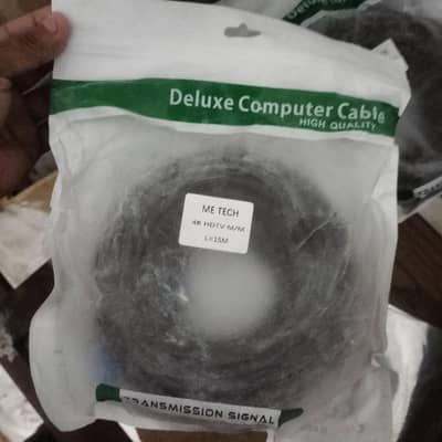 4K HDMI Cable 15 Meter - ME TECH - High Quality - New Pack`