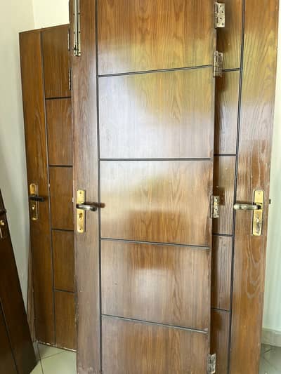 *Doors wooden MDF doors with ash wood veneer*