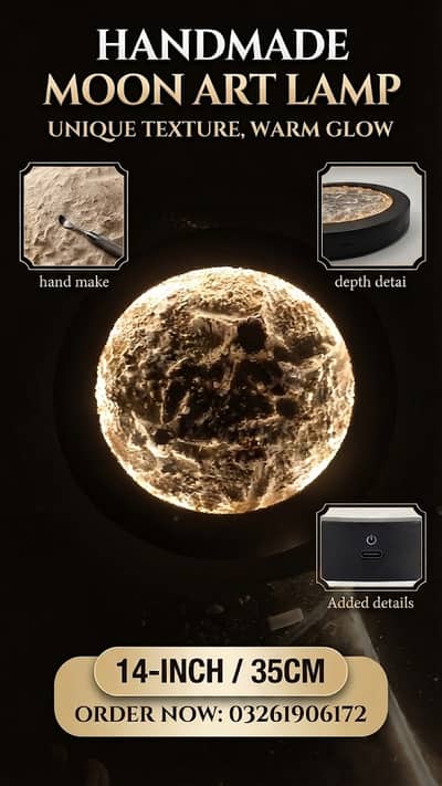 Hand Made Moon Lamp