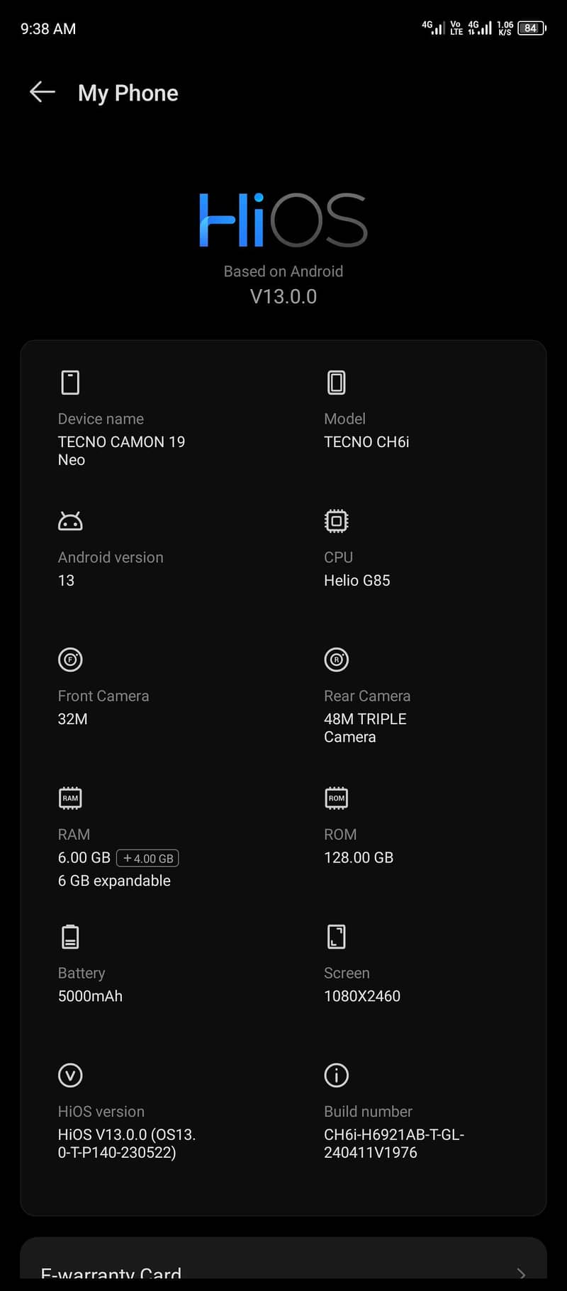 Tecno CAMON 19 Neo 5
