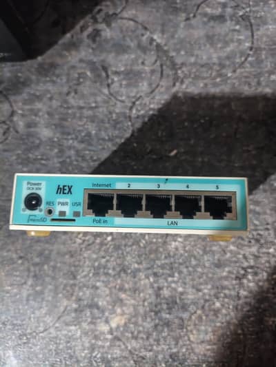 MikroTik Router Board with Ethernet Cable
