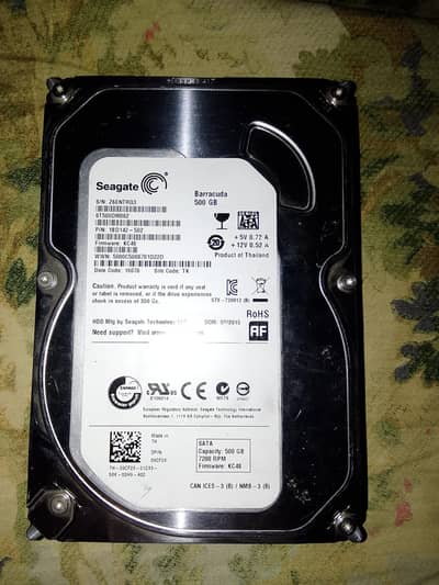 Seagate HARD drive  500gb