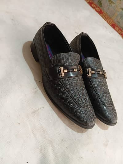 Black Formal Loafers Men's Shoes-Size 8