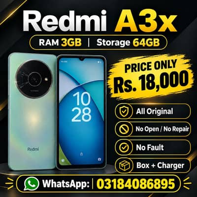 Redmi A3x For Sale Price only 18,000