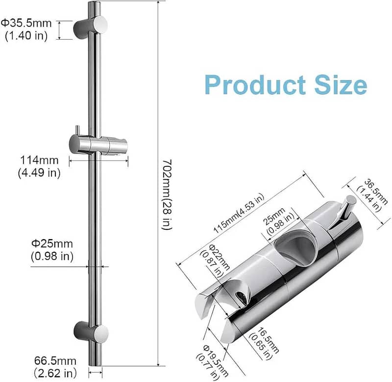 Adjustable shower stand 2