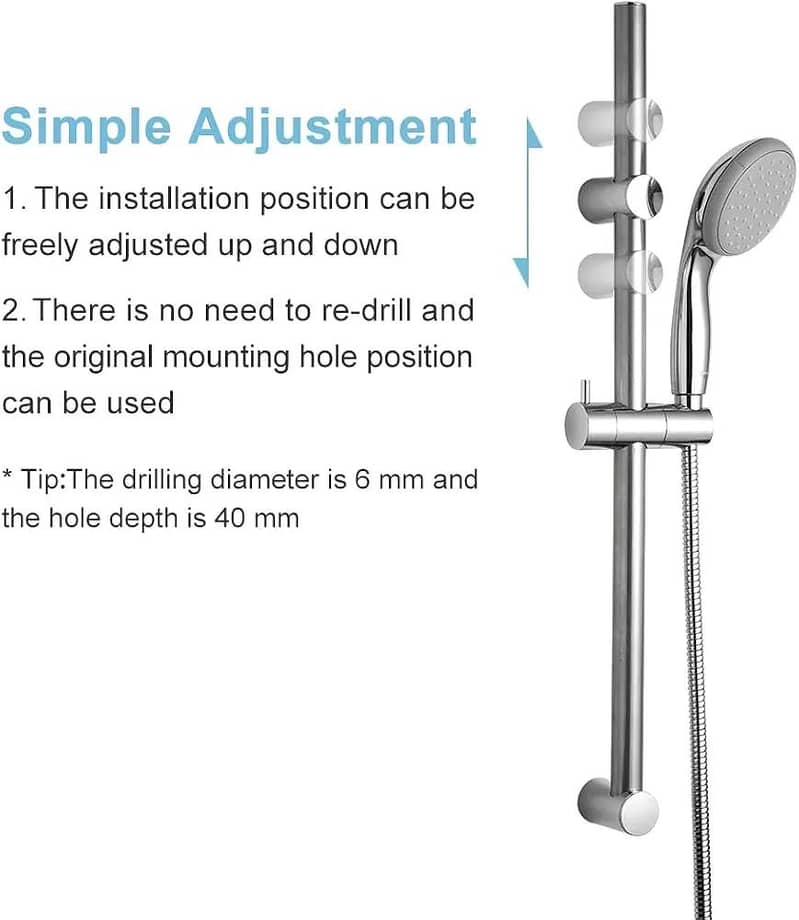 Adjustable shower stand 6