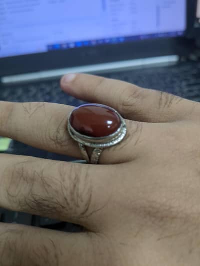 Chandi Ki Original Stone Ring Available