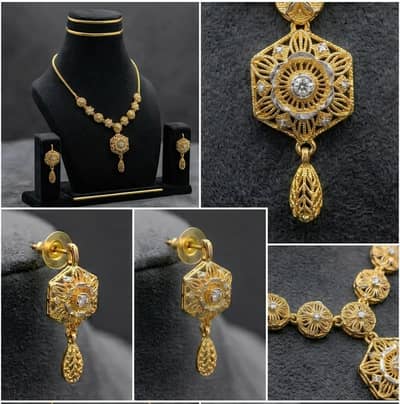 Premium Artificial gold Plated Jewellery Set