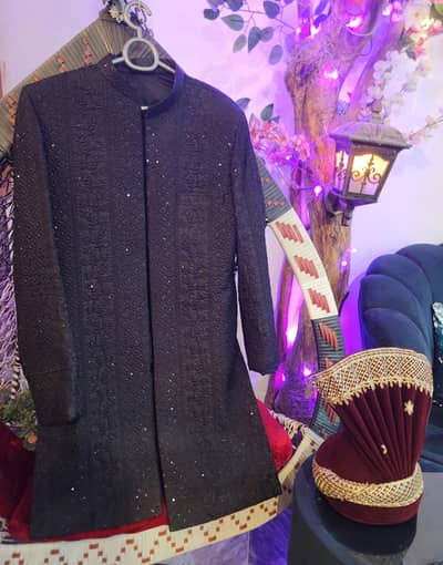 Sherwani with Qulla and khussa