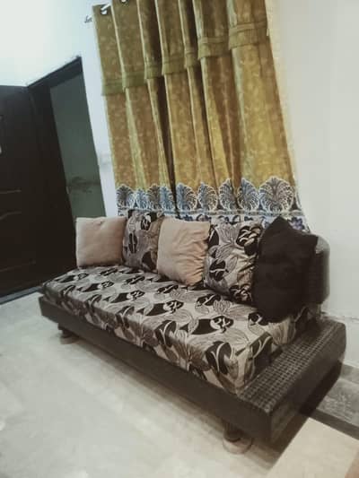 6 setar sofa set and dressing and showcase
