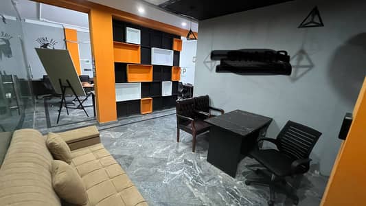 Furnished office space for rent on Main College road for (Call center + Software house + Marketing office and other setup as you want)