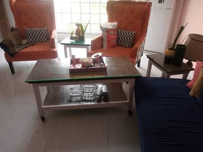 Pure Wooden center and side tables