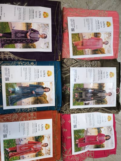 dresses / 3pc unsitched / embroidery dresses / New arrival available