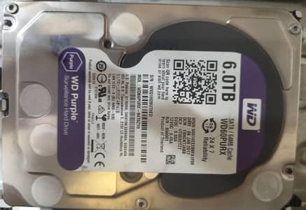 Western Digital Purple Surveillance Hard Drive - 6TB