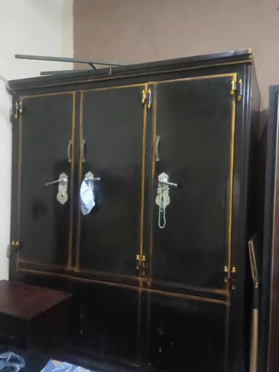 3 door iron wardrobe
