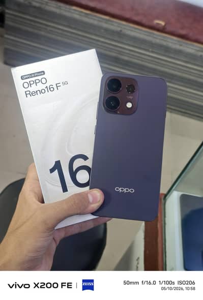 Oppo Reno 16F 5G 8/256 | Twilight Violet | Only Box Open | 10/10